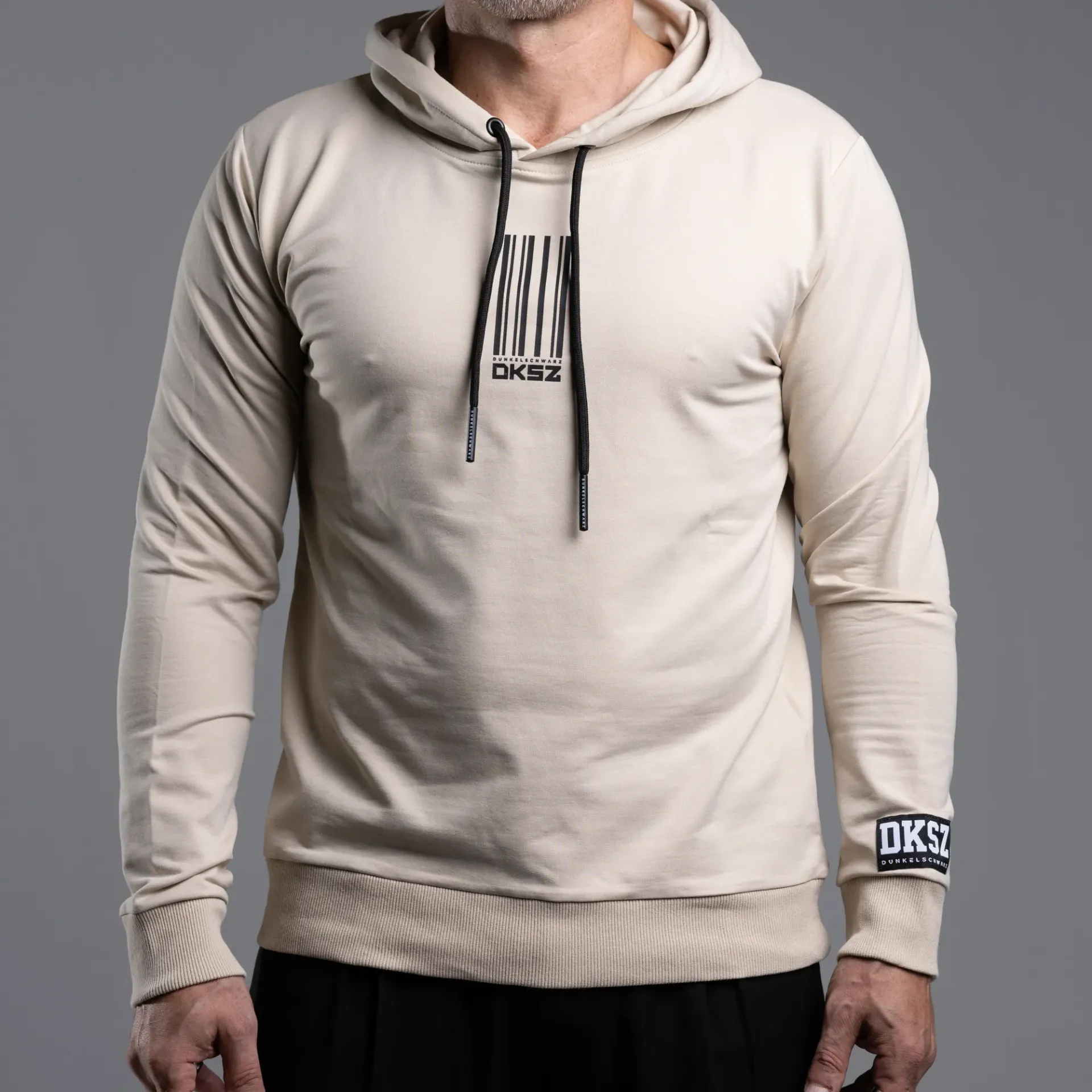 Hoody DS-3 LONGSTRIPES sand