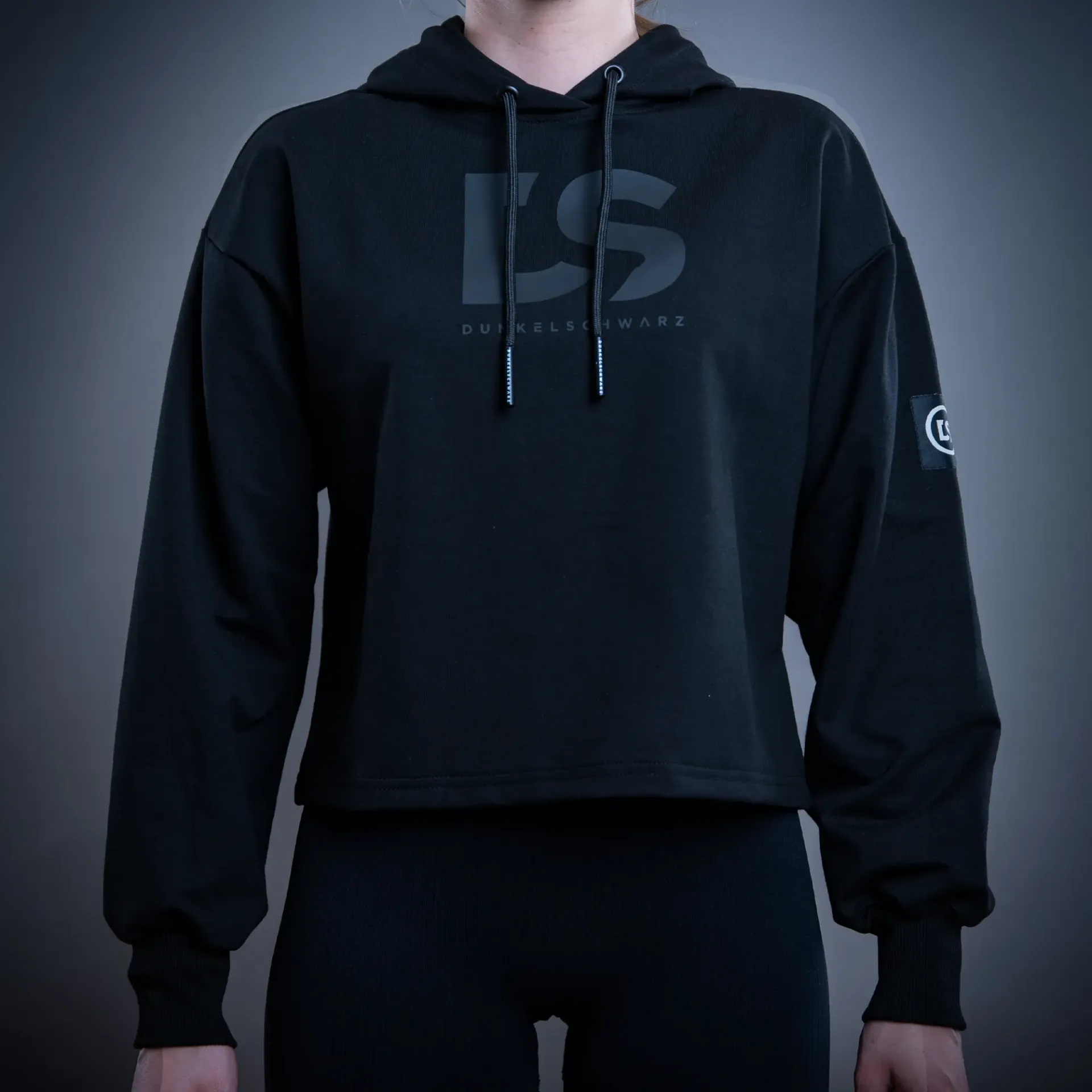 Da-Hoodie oversize W-3 DSFULL PLA black (XS)