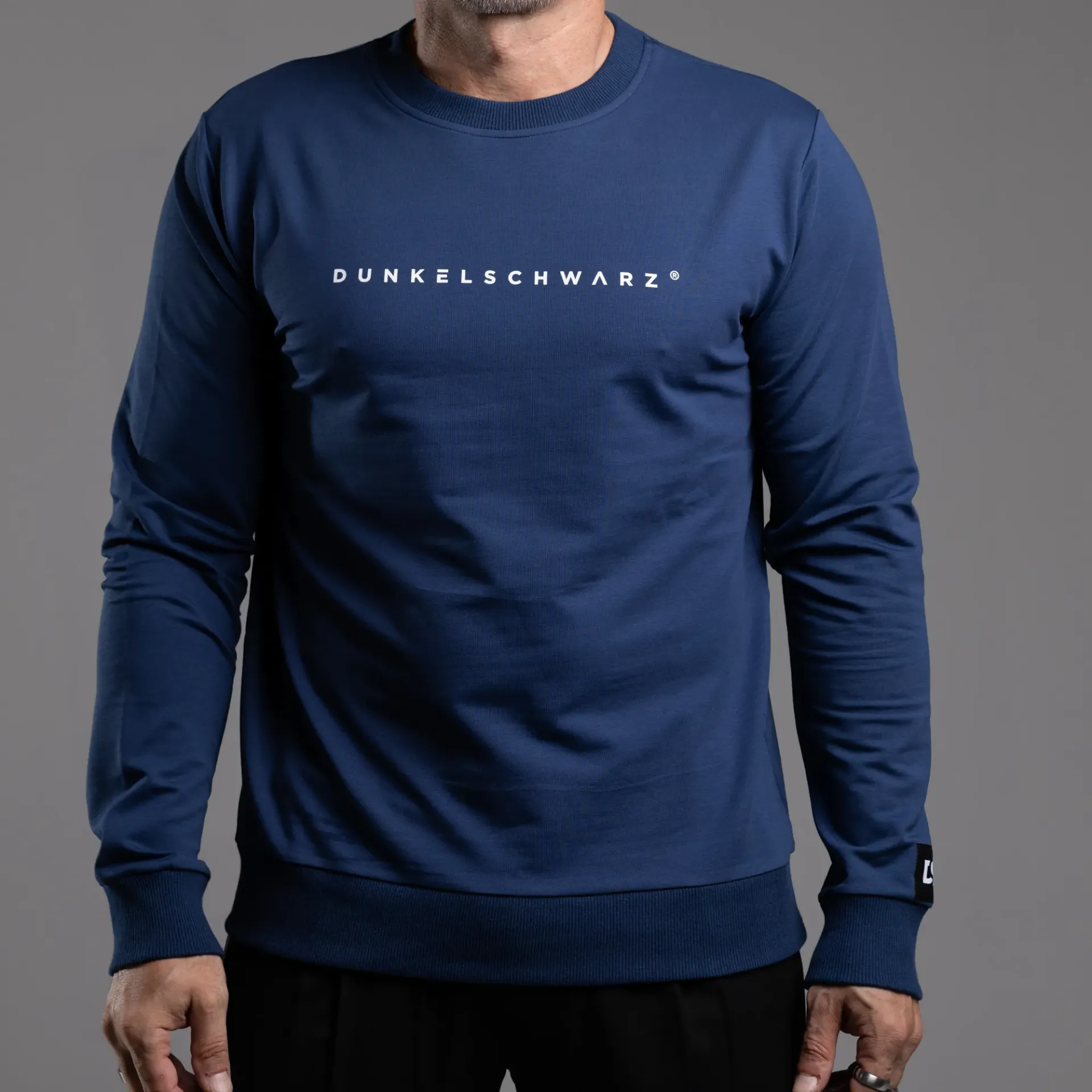 Sweatshirt DS-5 LOGO blue/WHITE (S)
