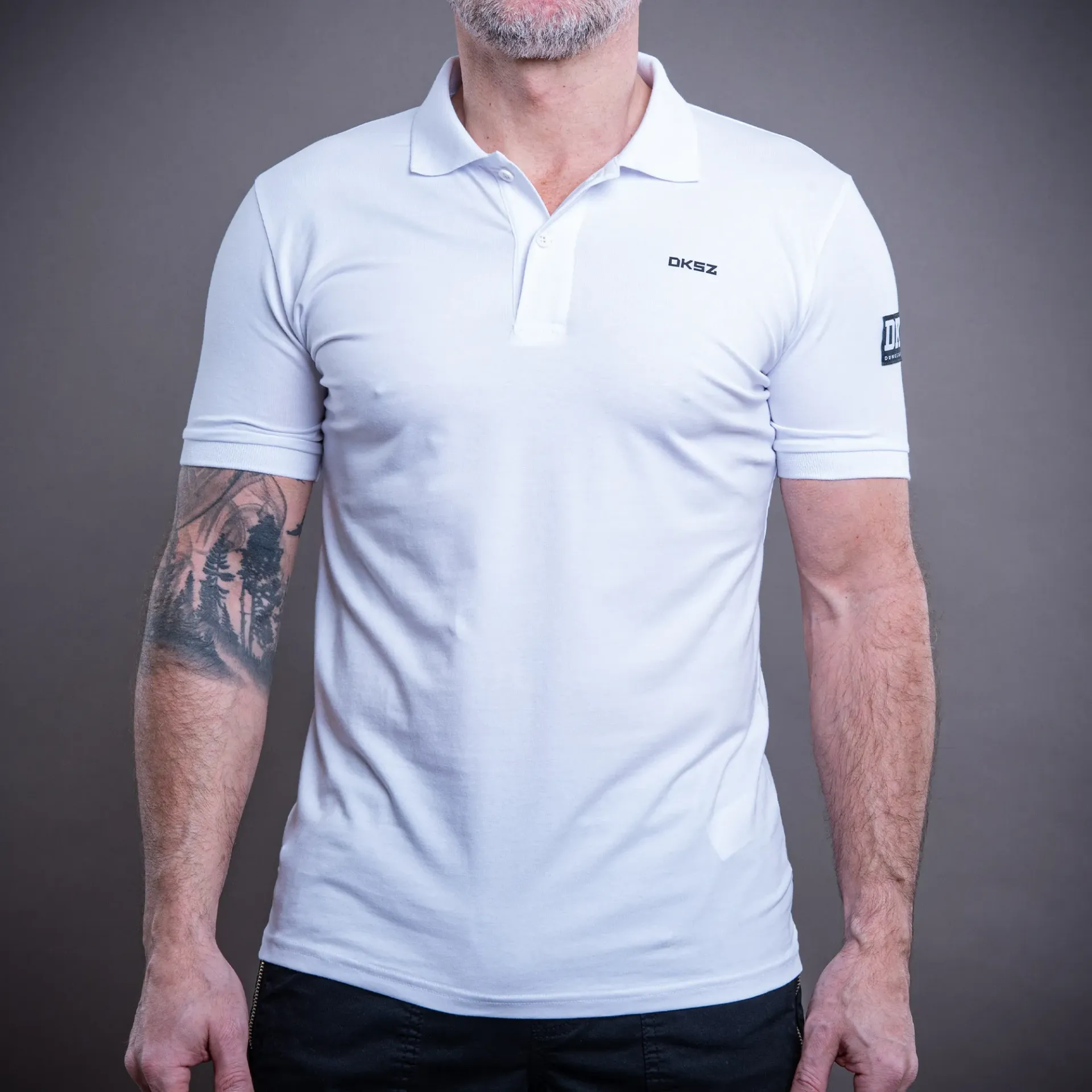 Poloshirt DS-61 PETIT white (S)