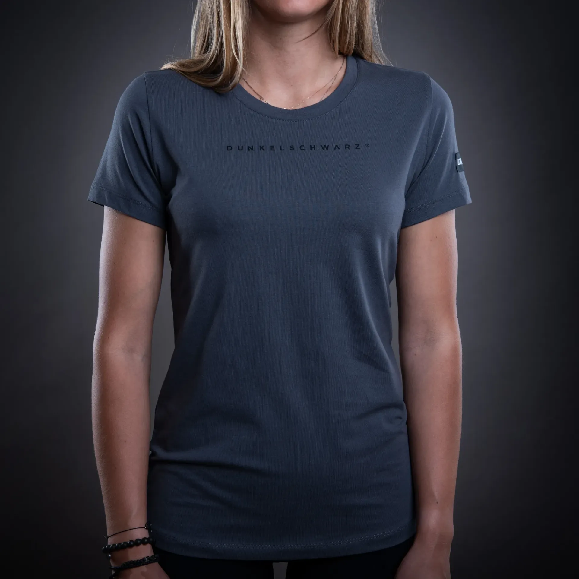 Da-T-Shirt W-1 LOGO asphalt (XS)