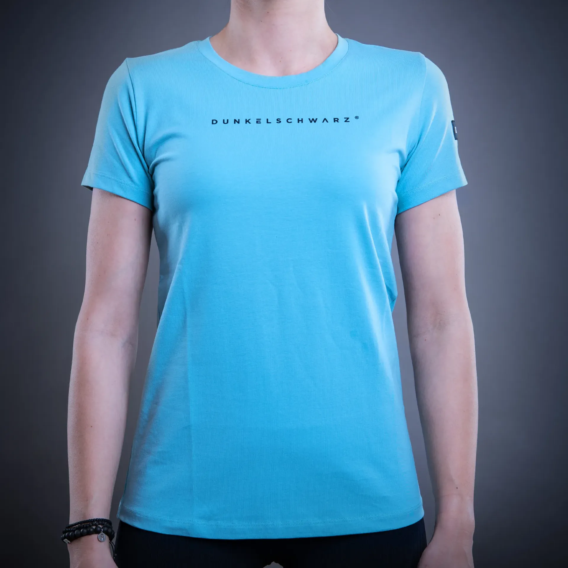 Da-T-Shirt W-1 LOGO aqua (XS)